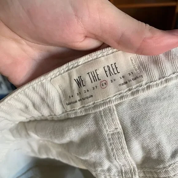 Free People Off White Denim Skirt - Picture 9 of 9